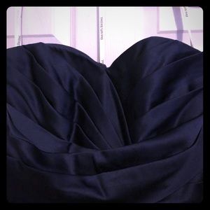 David’s Bridal Long Marine (Dark Blue) Dress